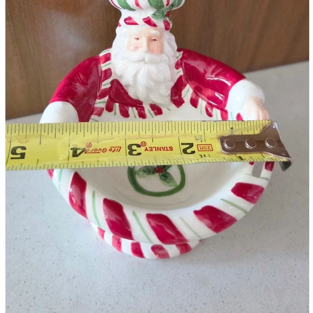 Spode Christmas Tree Peppermint Santa Bowl Ceramic Holiday Dip Dish